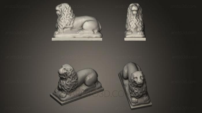 Figurines lions tigers sphinxes (STKL_0184) 3D model for CNC machine